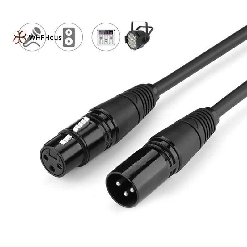 < WHPHous-t > Cáp DMX 3-PIN DMX512 Cáp LED PAR Đèn sân khấu DMX Dòng tín hiệu Dj Thiết bị DMX512 Dòn
