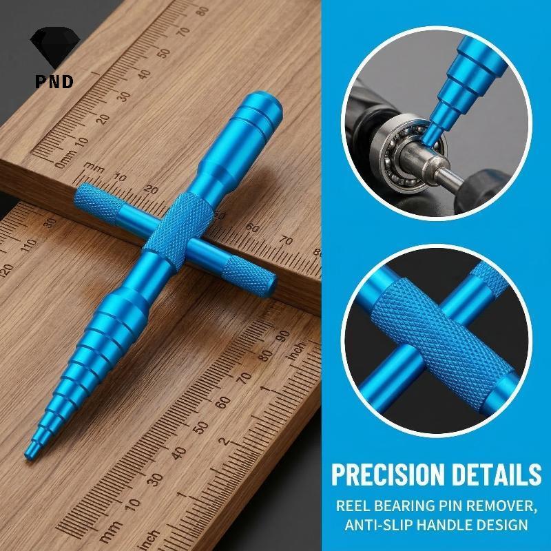PND Fishing Reel Bearing Pin Remover Bộ dụng cụ bằng thép không gỉ để duy trì cuộn quay và mồi raoog