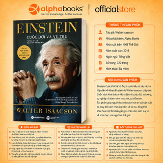 Sách - Einstein Cuộc Đời Và Vũ Trụ - Walter Isaacson (Omega Plus)