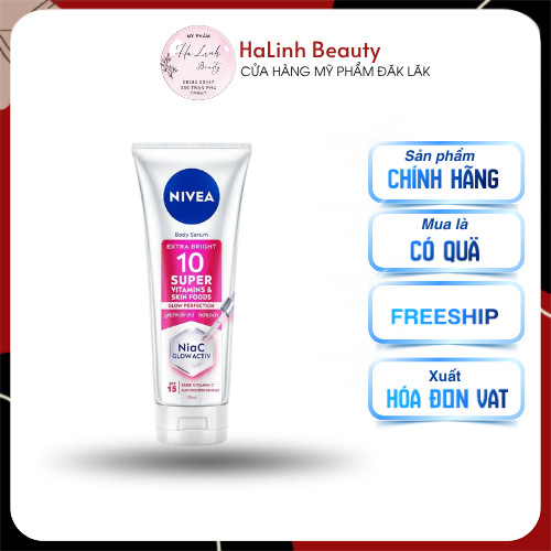 Serum dưỡng thể Nivea 10 Super vitamins & skin food 150X 300ml