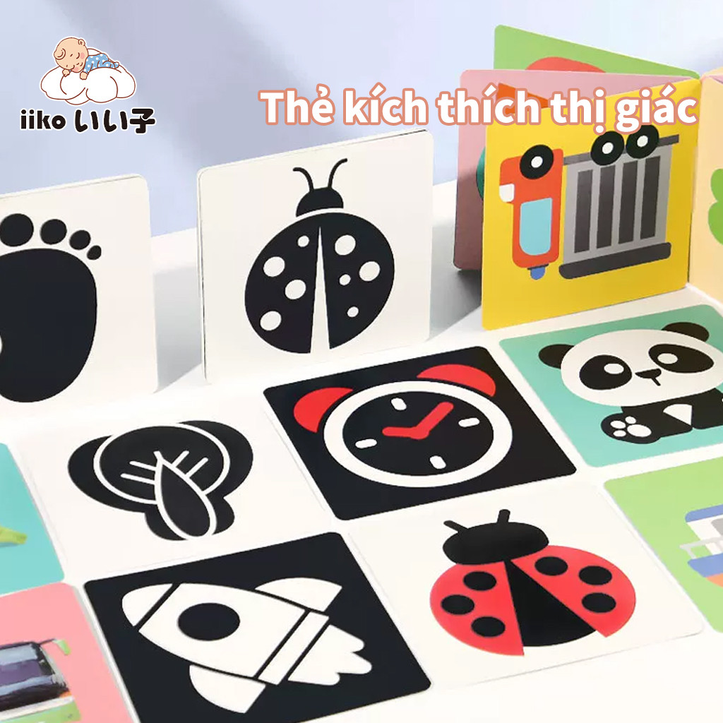 Flashcard Kích Thích Thị Giác Cho Bé, Bộ Thẻ Học Tập Sớm, Flashcard Tiếng Anh & Việt Cho Trẻ Sơ Sinh