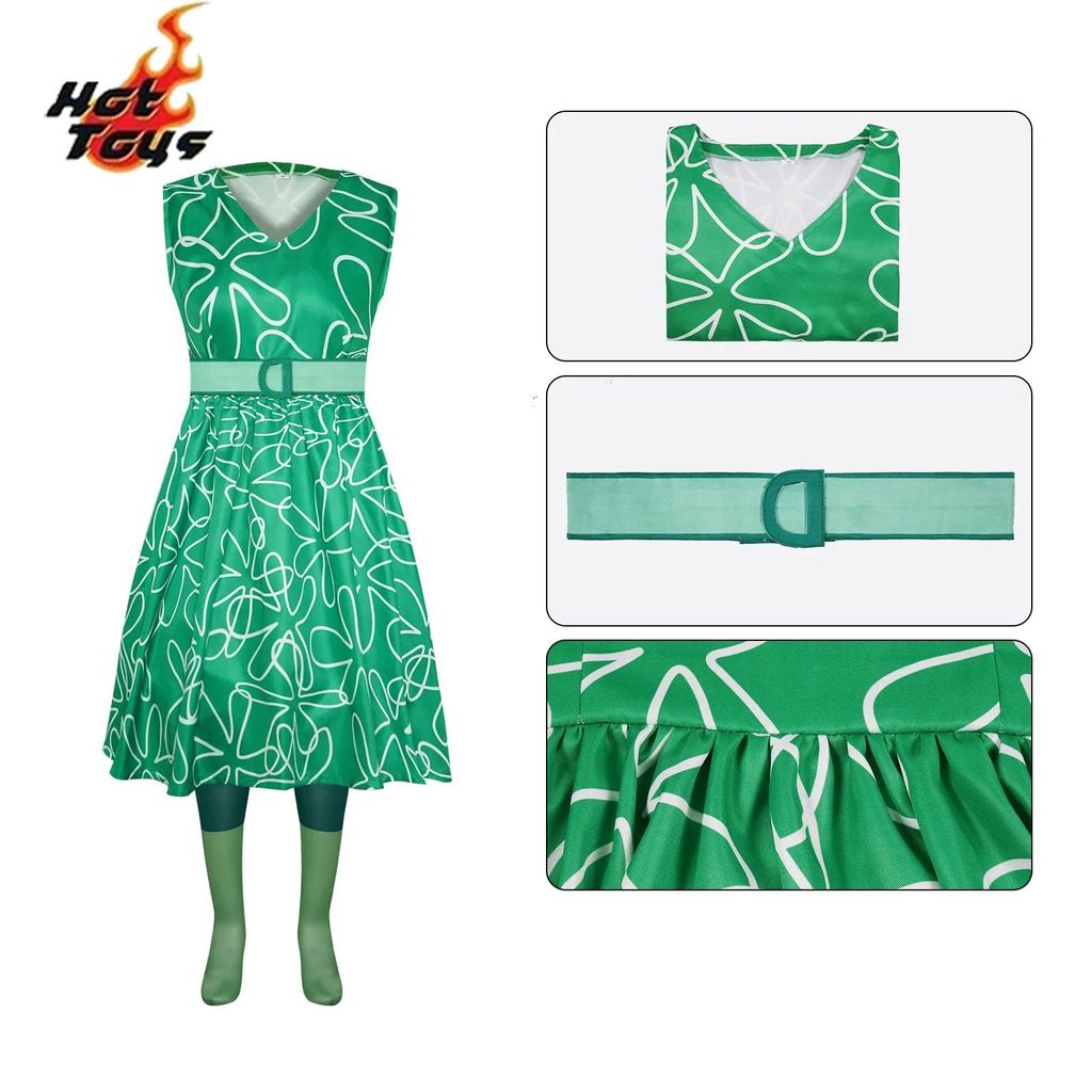 Kinh Dị Trang Phục Phim Inside Out Bé Gái Trẻ Em Cosplay Halloween Carnival Đảng Quần Áo Trang Phục 
