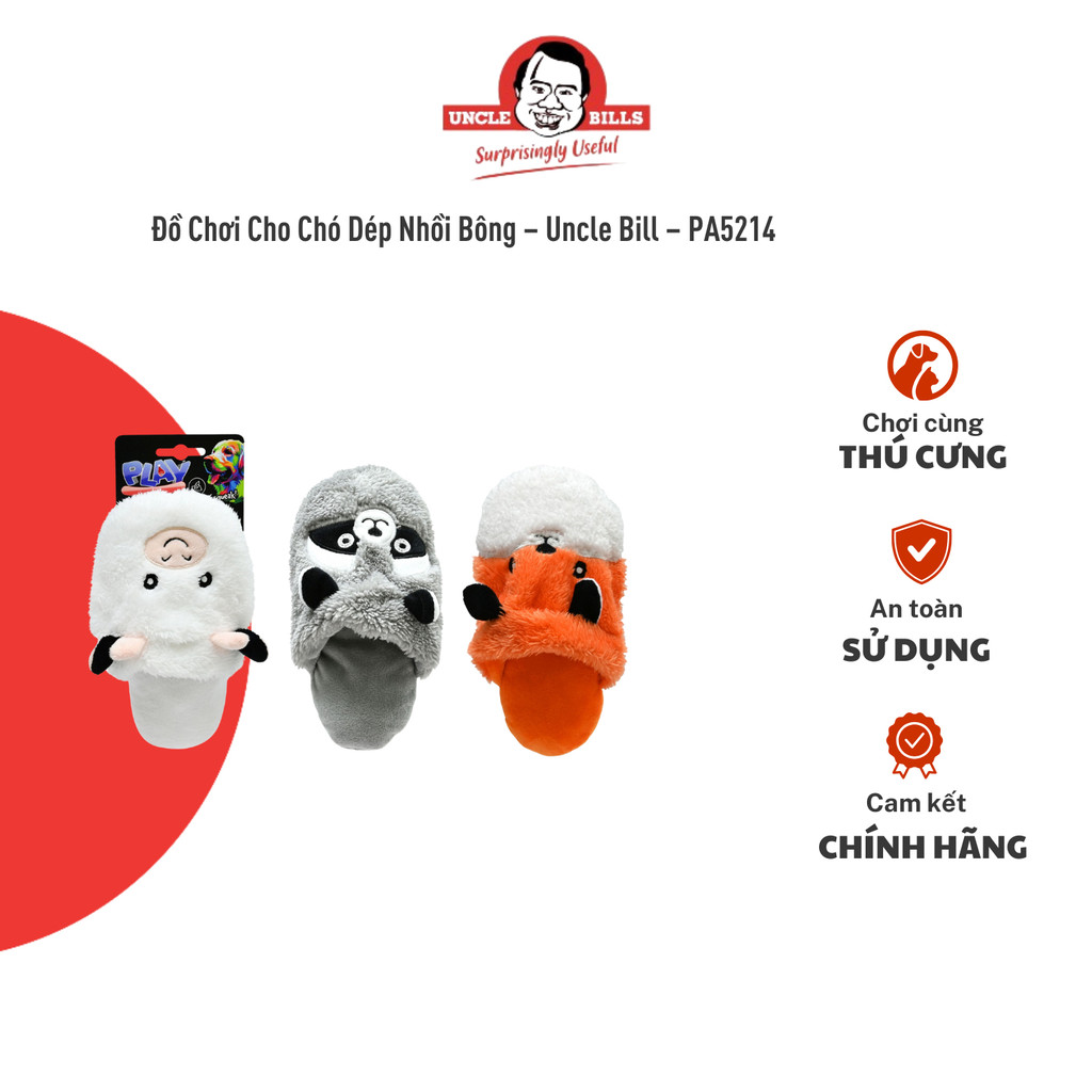 Đồ Chơi Cho Chó Dép Nhồi Bông – Uncle Bill – PA5214