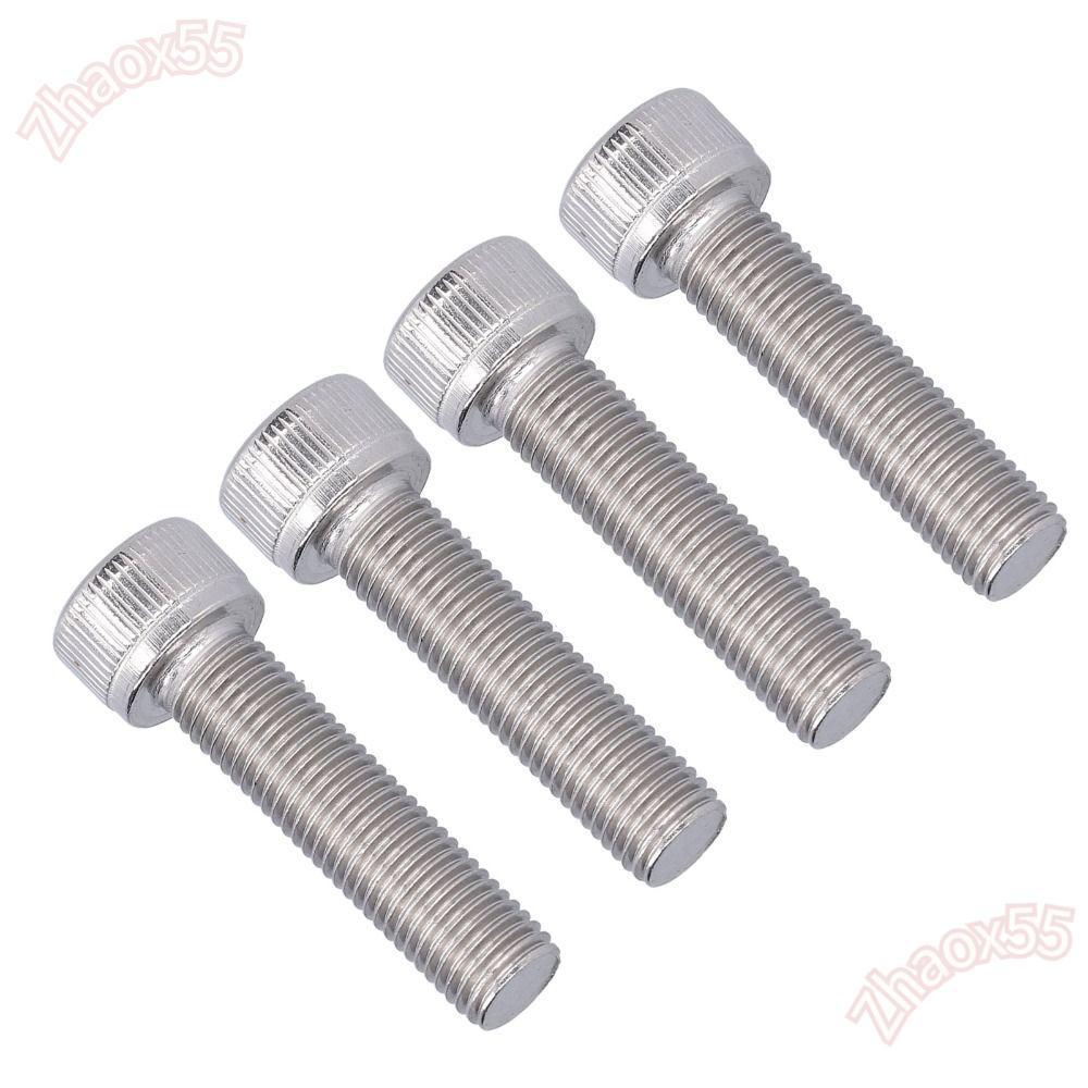 ZHAOX 4 Bu lông ổ cắm lục giác, Vít đầu ổ cắm bằng thép không gỉ cao cấp 1,25mm, M10 * 20; M10 * 25;