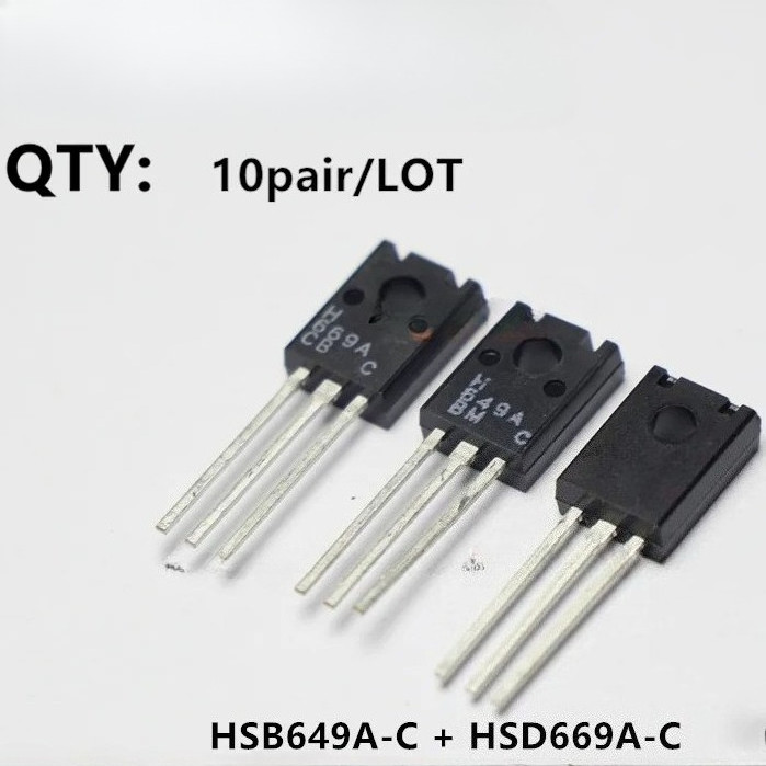 10 Cặp 100% Mới Nhập Khẩu H649A H669A HSD669A-C HSB649A-C B649 D669 TO-126 Bộ Khuếch Đại Âm Thanh Tr