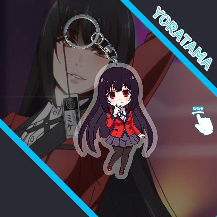Gantungan Kunci Yumeko Jabami Kakegurui, Keychain Anime Lucu
