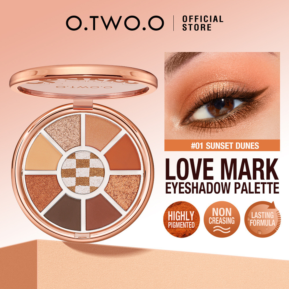 Bảng phấn mắt O.TWO.O Love Color Mark Chín màu SC0ph5.03