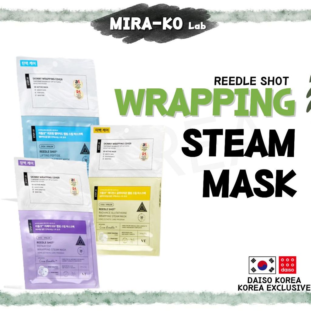 [Daiso Korea] VT Cosmetics Wrapping Steam Mask Pack 22g - Mặt Nạ Chăm Sóc Da