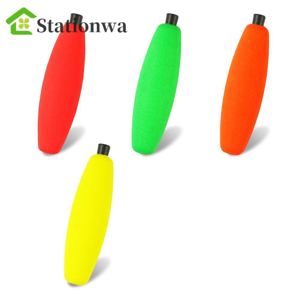 Stationwa STATIONWA 10 Chiếc Câu Cá Đúc Dài, Có Ống Cắm S M L XL Xì Gà Nổi, Phao Nổi Độ Cứng Cao Bọt