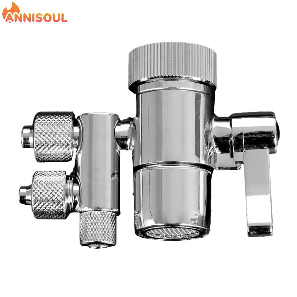 [NISO]Chrome Plated Two Way Diverter Valve for eSpring Amway Faucet Filter Easy to Use