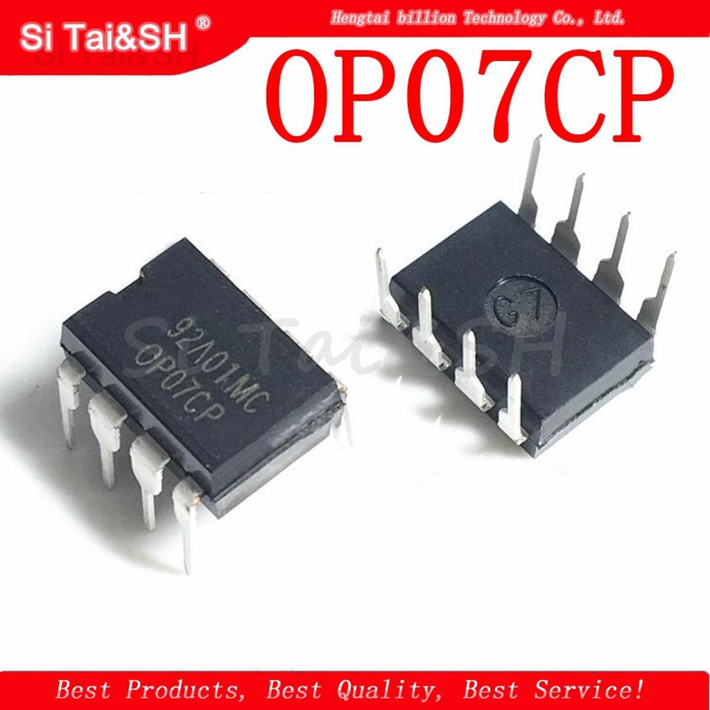 10 CHIẾC OP07CP DIP8 OP07 DIP DIP-8 IC Điện áp kép op amp chip