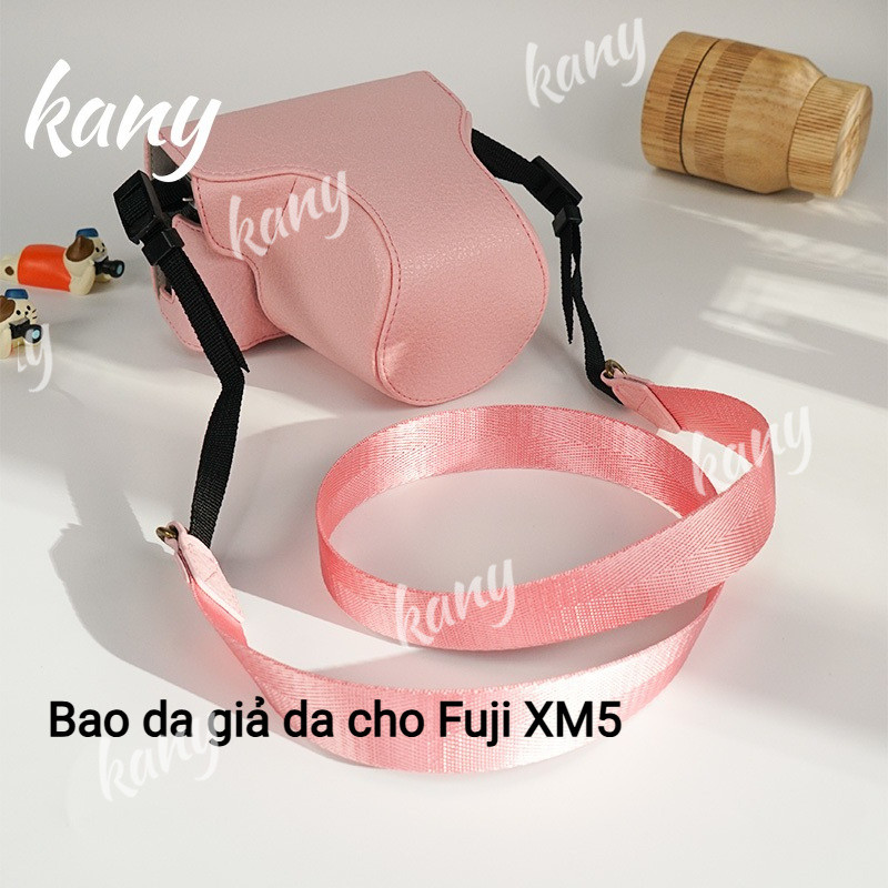 Full Case Fujifilm XM5 Túi Máy Ảnh PU Giả Da Bao Da Dành Cho Fuji X-M5