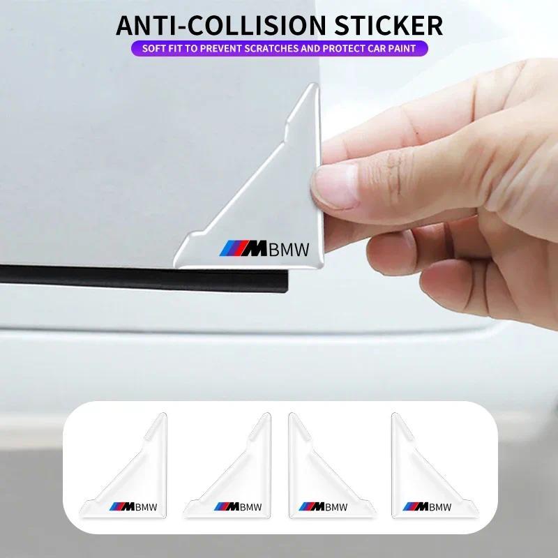 2 Chiếc Silicon Cửa Ô Tô Góc Bảo Vệ Chống Va Chạm Chống Trầy Xước Dành Cho Xe BMW M E46 E90 E60 F10 