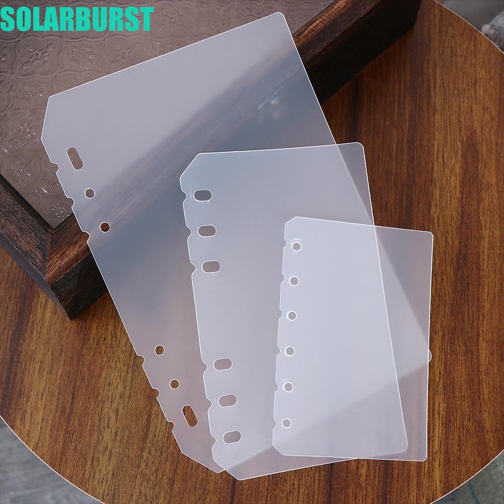 SOLARBURST Notebook Divider Matte Notebook Accessories Board Page A5 A6 A7 B5 A4 Bộ tách giấy bên tr