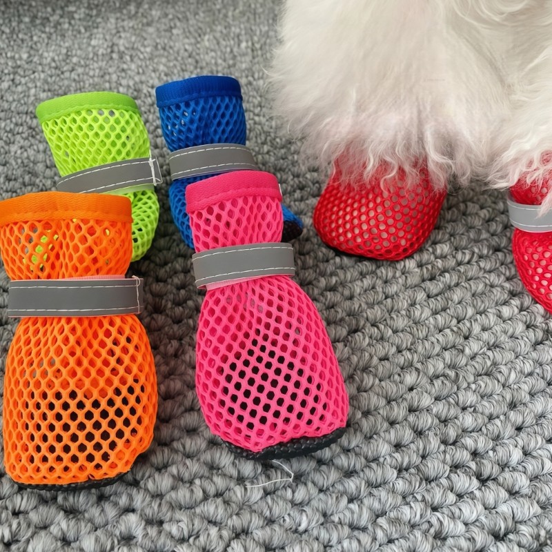 Mya Chó Nhỏ Boot Boot Booties Bảo Vệ Chó Con Mèo Giày Booties Đế Chống Trơn Trượt