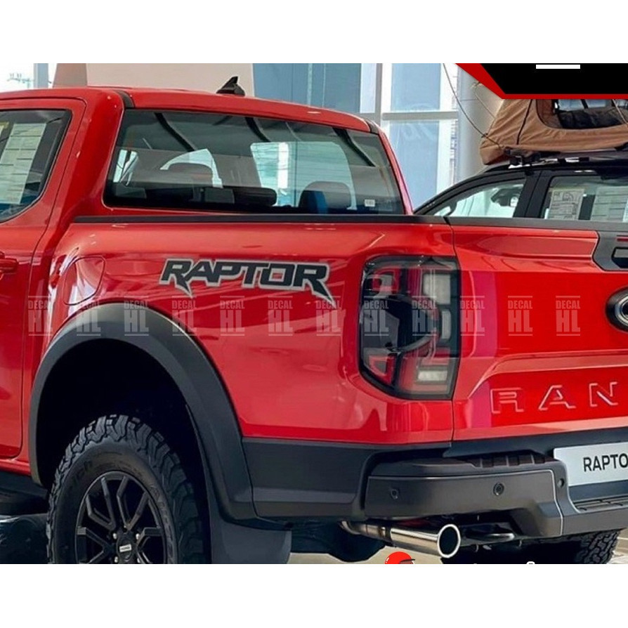 Tem chữ RAPTOR dán xe Ford Ranger. Tem chữ Raptor dán đuôi xe ford ranger - Siêu bền