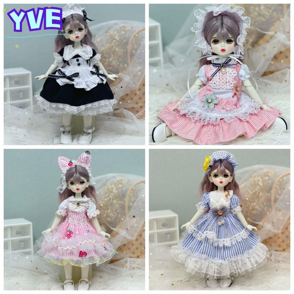 YVE 1 / 6 Quần Áo Búp Bê BJD, Có Mũ Lorita Hầu Gái Trang Phục, Phụ Kiện Đồ Chơi Dễ Thương Thời Trang
