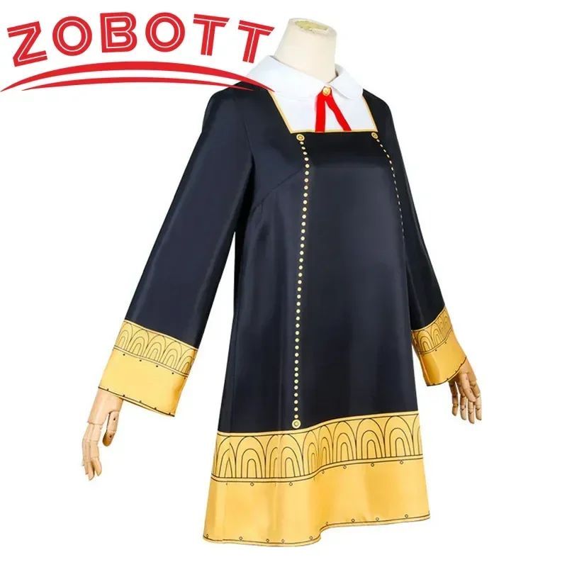 Anya Forge Cosplay Trang Phục Anime SPY GIA ĐÌNH Tập Đi Bé Gái Anya Cospla Kawaii Váy Đen Đảng Quần 
