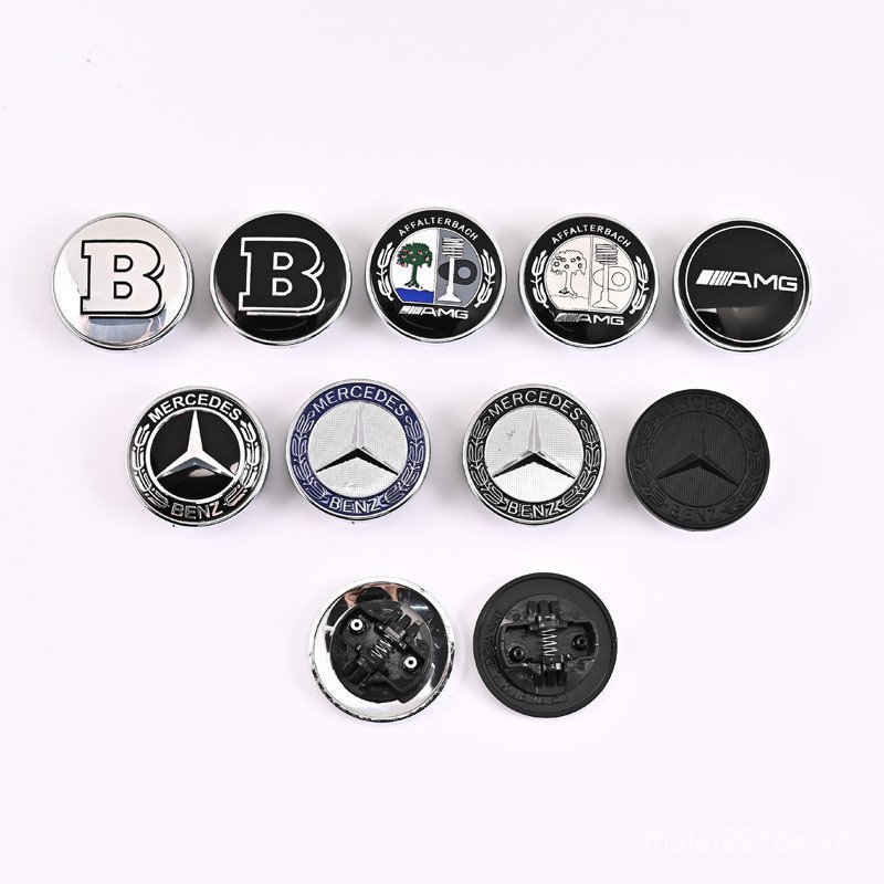 Thích hợp cho Benji Cover Logo ô tô C-Class E-Class C200C260E200LE300L Vỏ động cơ Đứng Logo Xe sửa đ