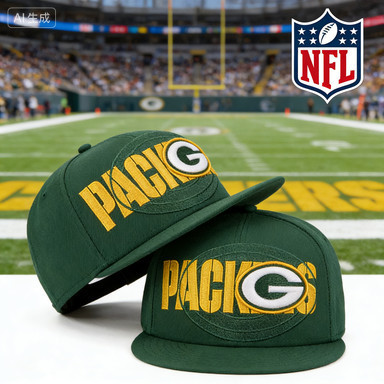 Mũ Snapback 9FIFTY Green Bay Packers Màu Xanh Lá Cây với Thiết kế Overlap Wordmark, Thích Hợp Cho Ho