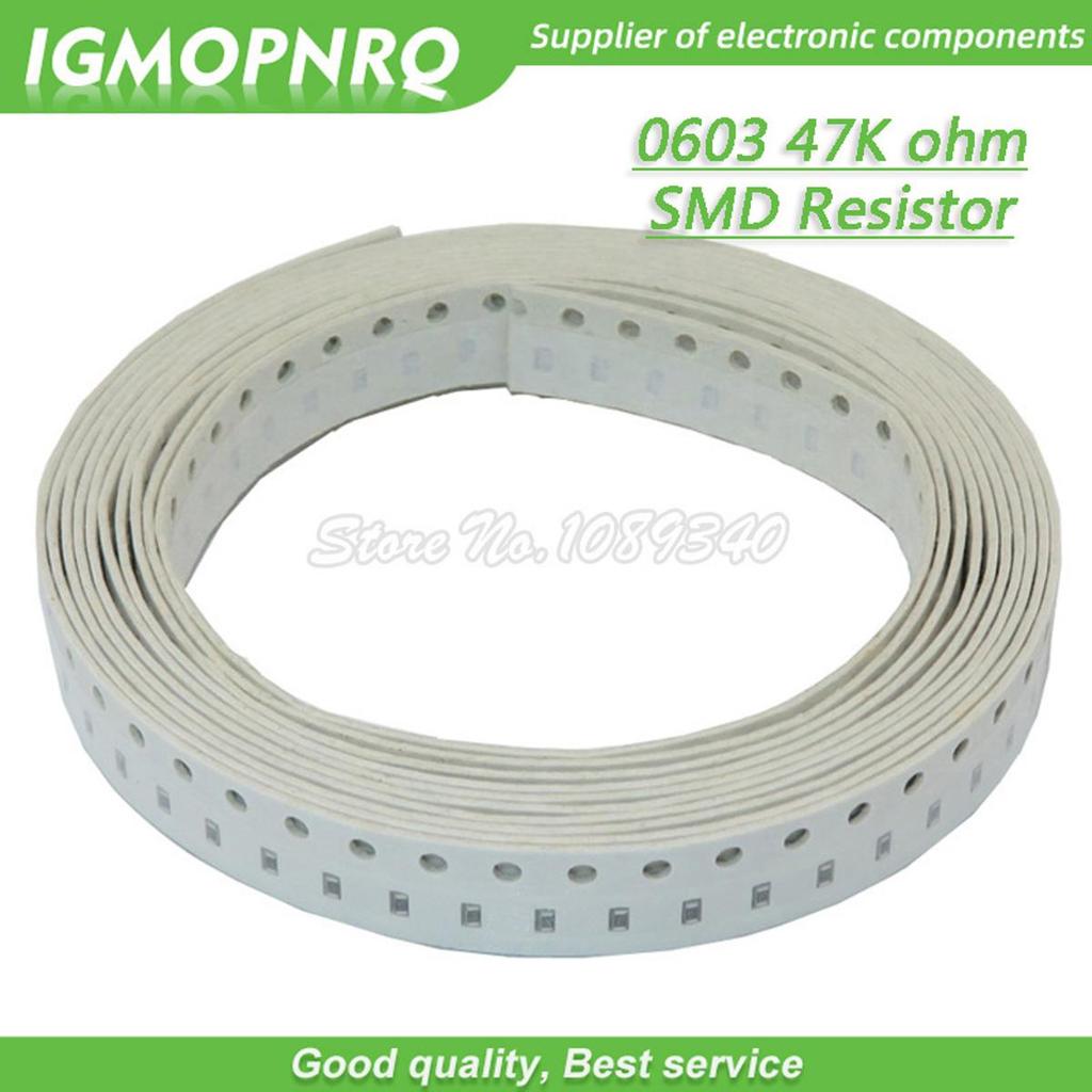 300 CÁI 0603 Chip Điện trở cố định Điện trở SMD 47K ohm 473 GMOPNRQ