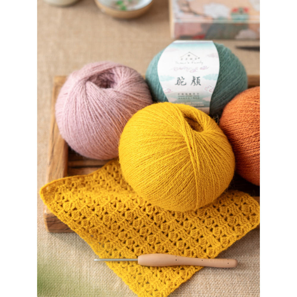 Sister Su Su 's House Camel Handmade diy Móc Áo Len Khăn Nón Bé Sợi Bóng