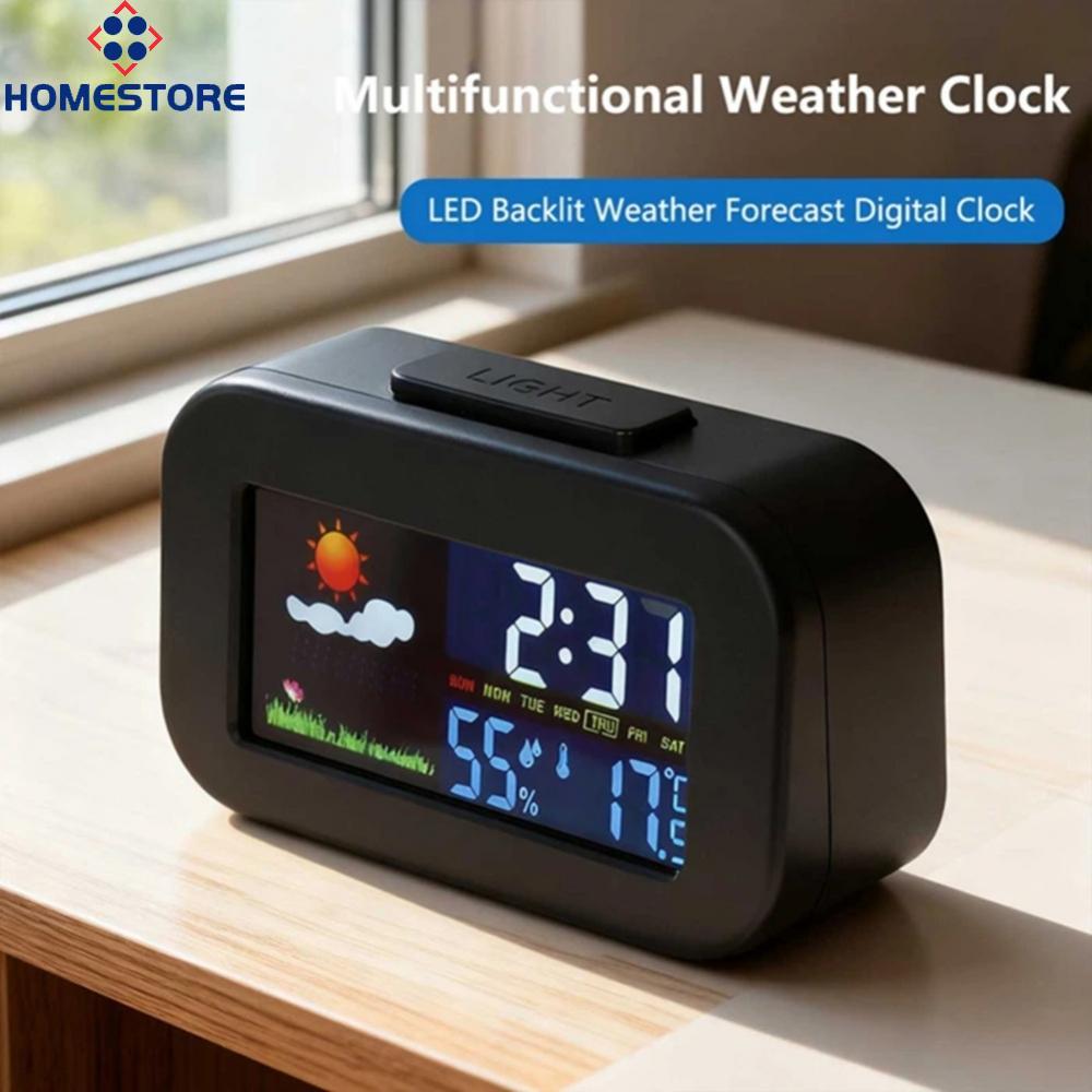 [Homestore]Clock Multifunctional Electronic Digital Clock Home Decor Cooking Kitchen Timers