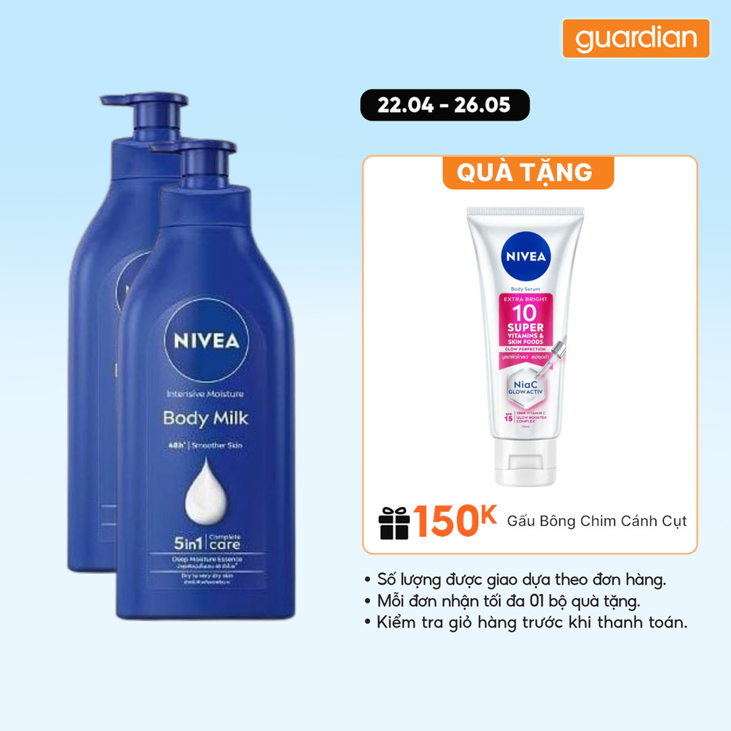Sữa Dưỡng Thể Nivea Dưỡng Ẩm Chuyên Sâu Intensive Moisture 500ml