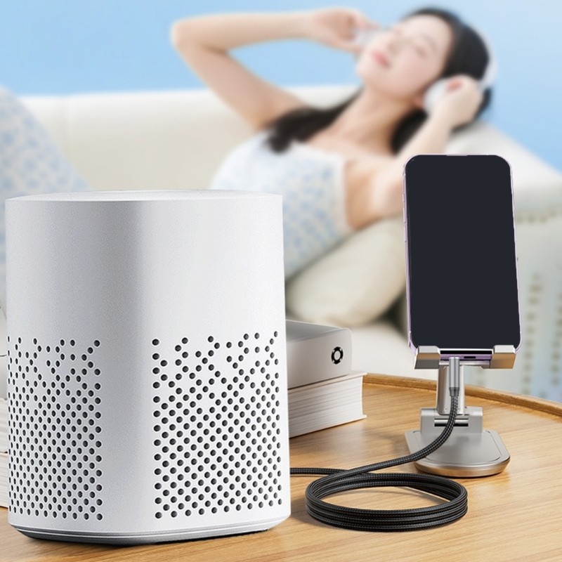 LA Linh hoạt 3 5Mm đến Hai 6 5Mm Dây âm thanh bện nylon cho buổi biểu diễn sân khấu