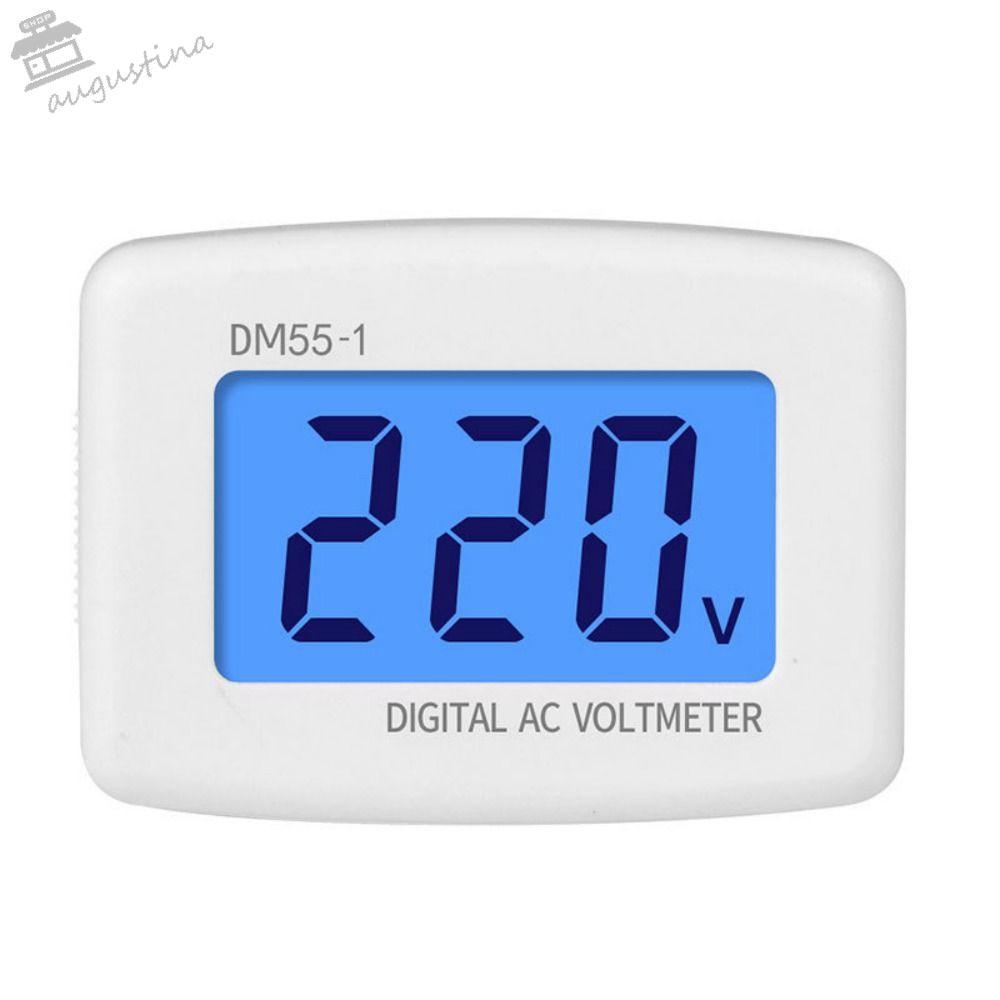 AUGUSTINA Máy đo điện áp phẳng tường EU / US Cắm cho thiết bị gia dụng DM55-1 Plug Volt Meter