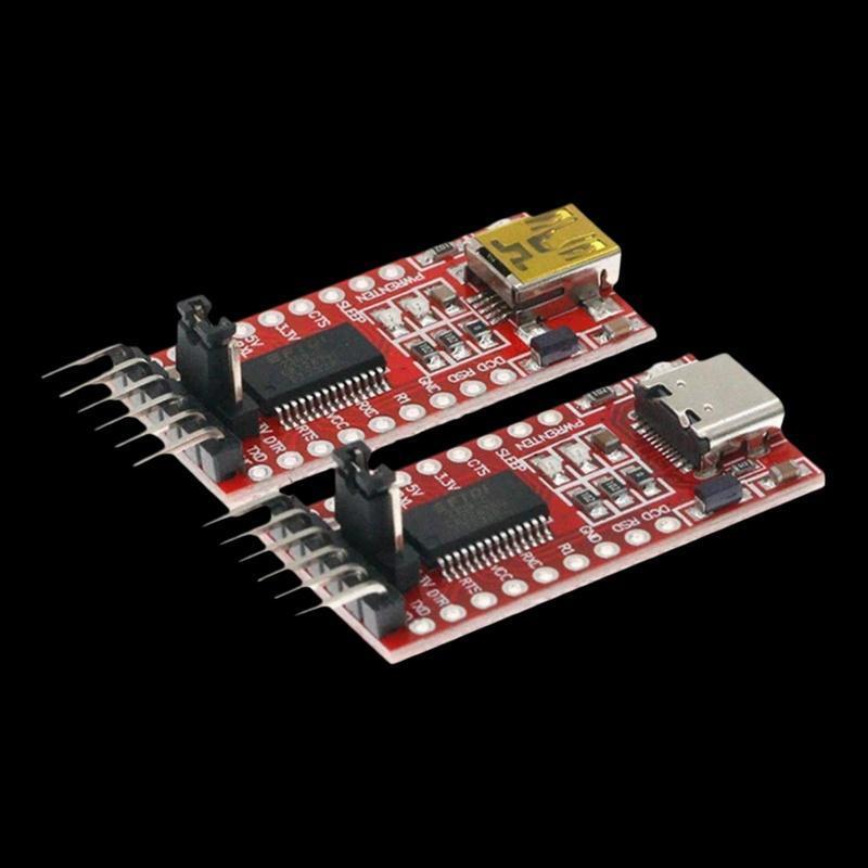 QIUWU 1 Cái USB TO TTL Mini / Type-C FT232RL FT232 FTDI USB 3.3V 5.5V Sang TTL Serial Adapter Module