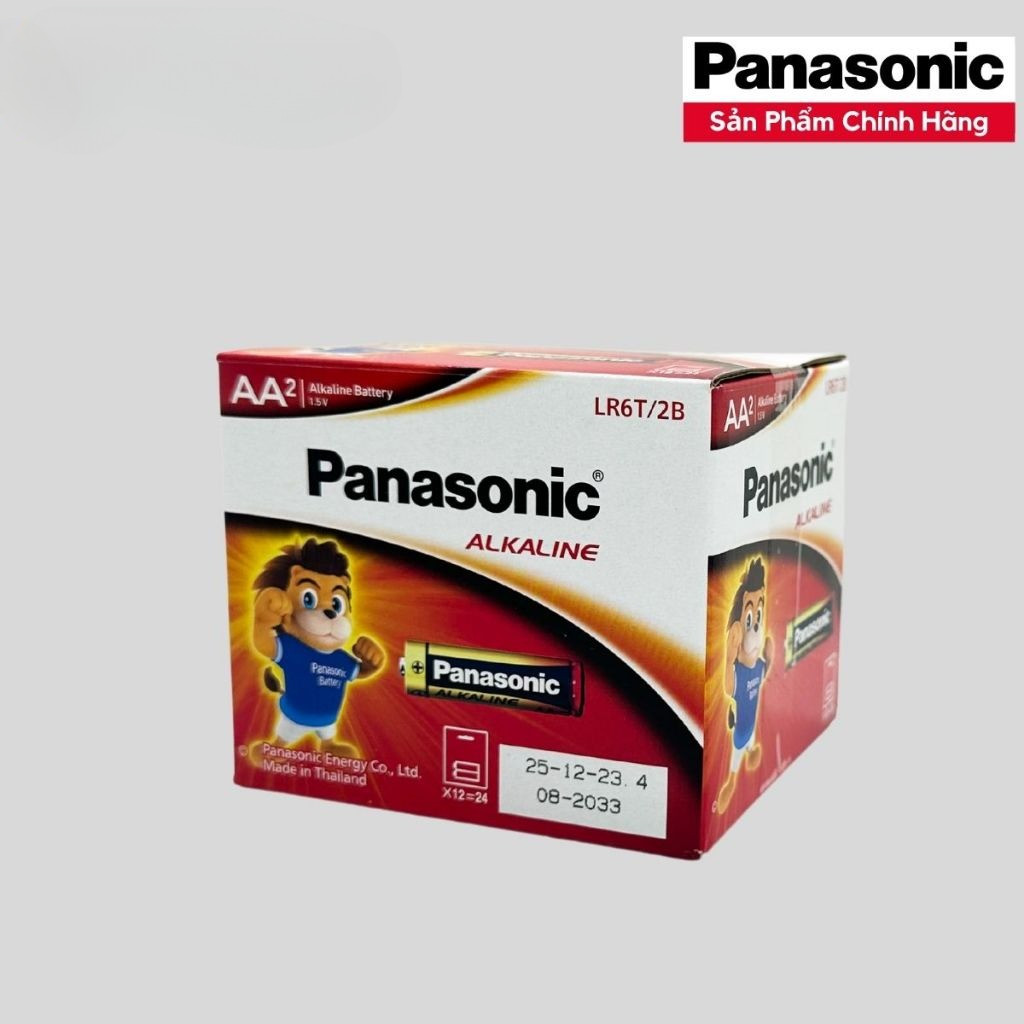 Hộp 24 Viên ( 12 Đôi ) Pin AA , AAA Panasonic Alkaline LR6T/2B , LR03T/2B 1,5V - Hàng chính hãng