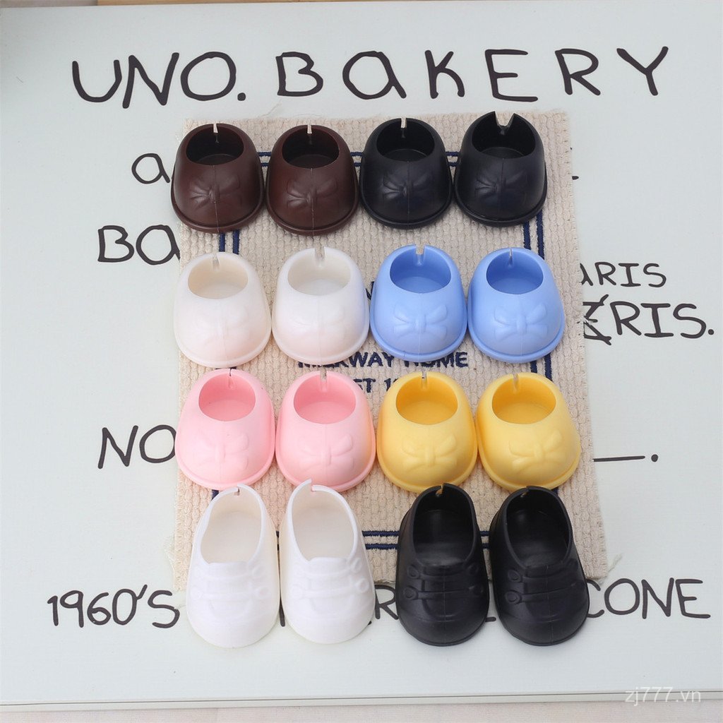 Phổ Biến 20cm Cotton Búp Bê Giày Có Thể Đứng Cotton Búp Bê Nơ Giày Trang Phục Búp Bê Búp Bê Giày