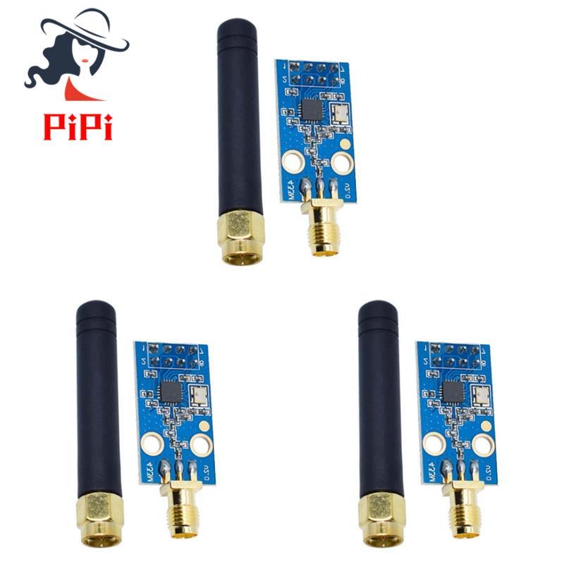 Mô-đun không dây CC1101 với Mô-đun thu phát không dây Ăng-ten SMA để tăng cường tín hiệu 3 bộ