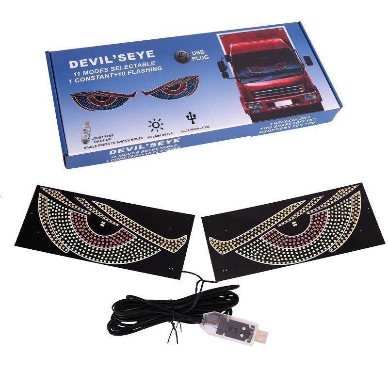 [Dynamic Demon Eye Car Light Car Car Truck Truck Truck SUV Mặt trước Kính chắn gió phía sau Màn hình
