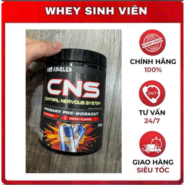 CNS Pre Workout 390g – Tăng Sức Bền, Tập Trung, Pump Cơ Mạnh – Preworkout Trước Tập Gym - Whey Sinh 