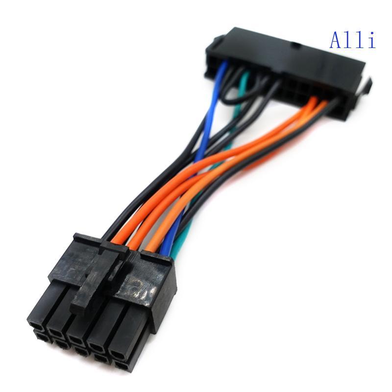 Cáp chuyển đổi nguồn điện Alli 18AWG 24Pin sang 10pin cho độ bền 10CM 3 94In 18AWG