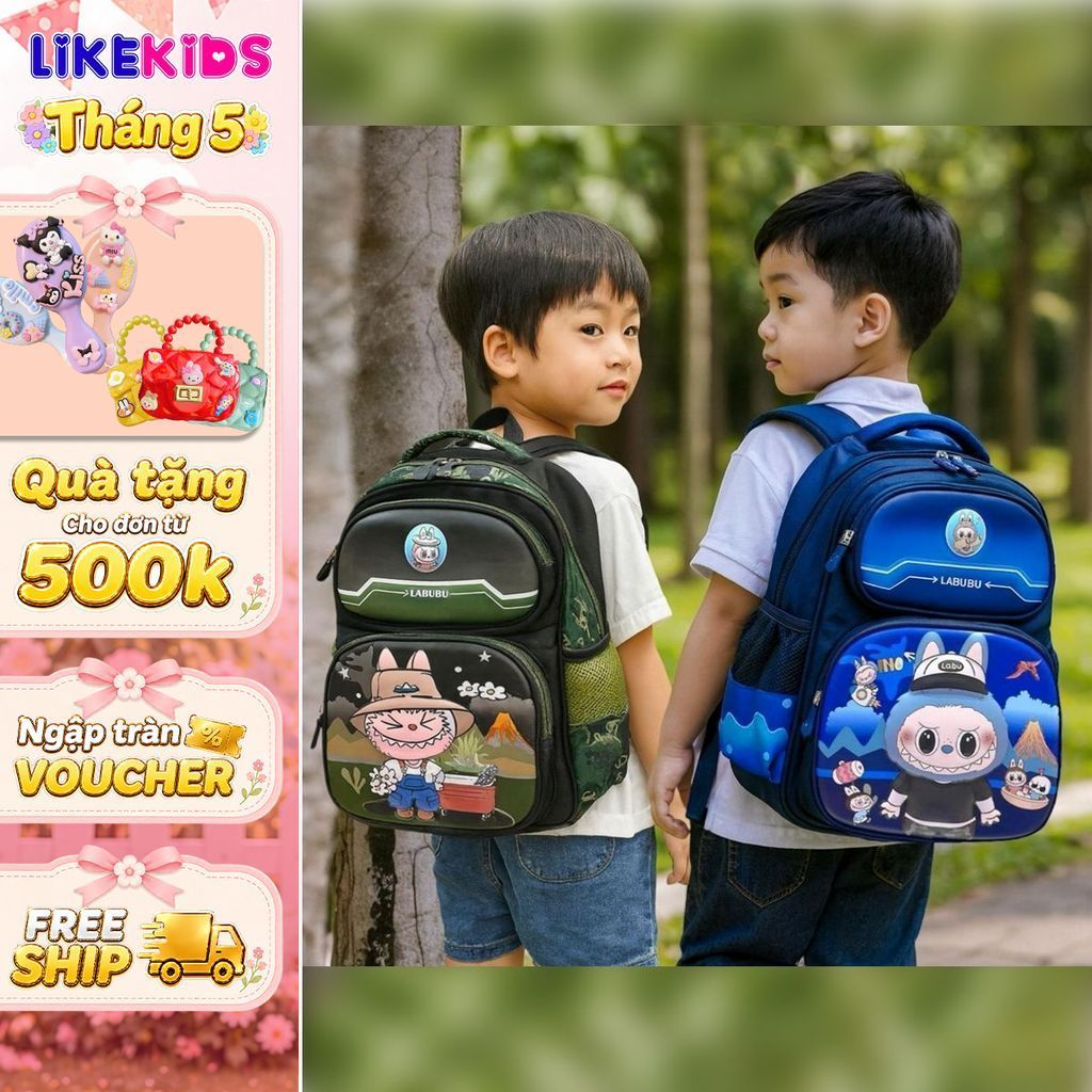 BALO cho bé hoạ tiết LABUBU C10 - LikeKids