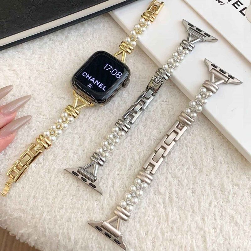 Thích hợp cho Huawei Huawei Fit4 / 4Pro Chanel Style Pearl Zircon Fine V Style Strap Fit2 Dây đeo th