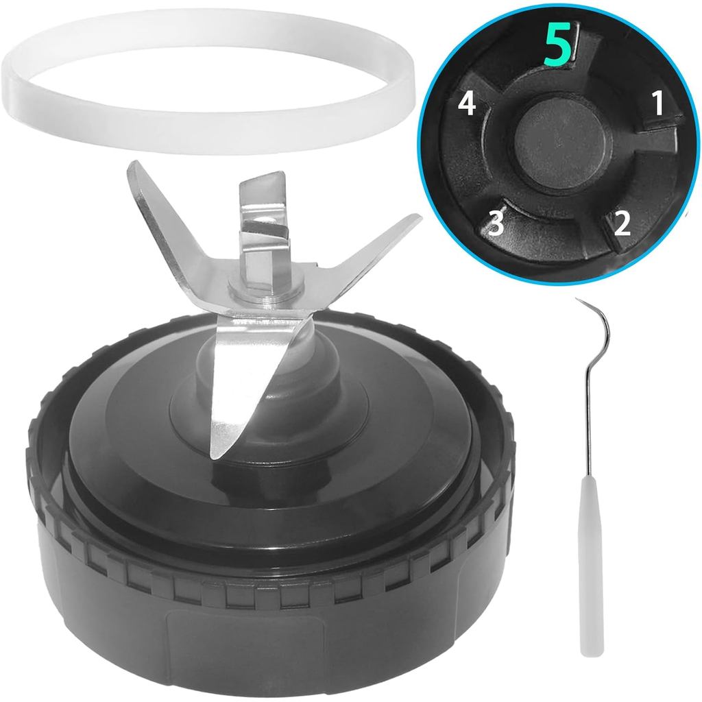 Dành Cho Ninja QB3001SS Lưỡi Xay Sinh Tố, 5 Vây Lưỡi Dao Linh Kiện Thay Thế Cho Ninja Tương Thích Vớ