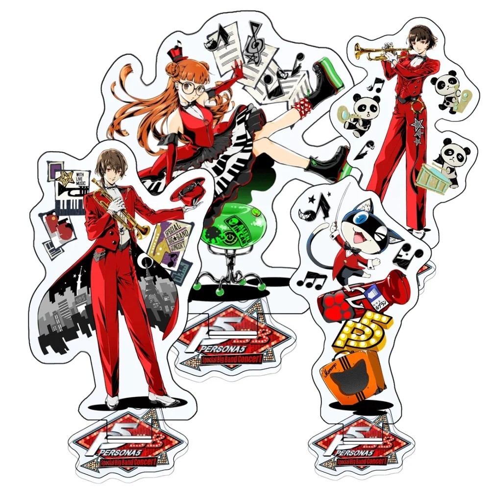Mô hình Standee Persona 5 Anime Mica 15cm Phantom Thieves Joker Morgana Futaba Trang Trí Bàn Học Quà