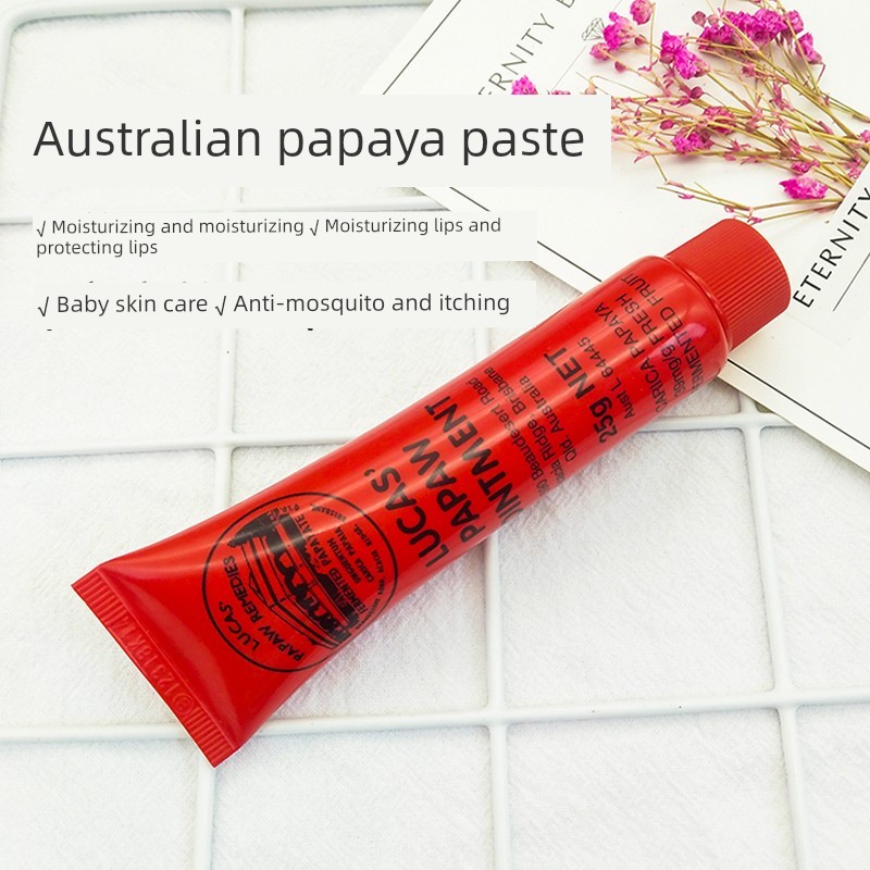 son dưỡng môi Sangsun Australia lucas Papaya Balm Universal Magic Balm Facial Lip Dưỡng Ẩm Son Dưỡng