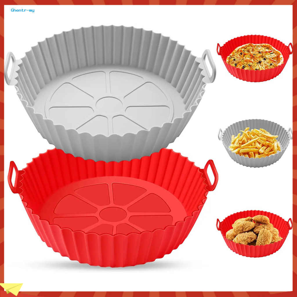 GH| Air Fryer Cooking Mat Có thể tái sử dụng 2 chiếc Thảm lót nồi chiên không khí bằng silicon chống
