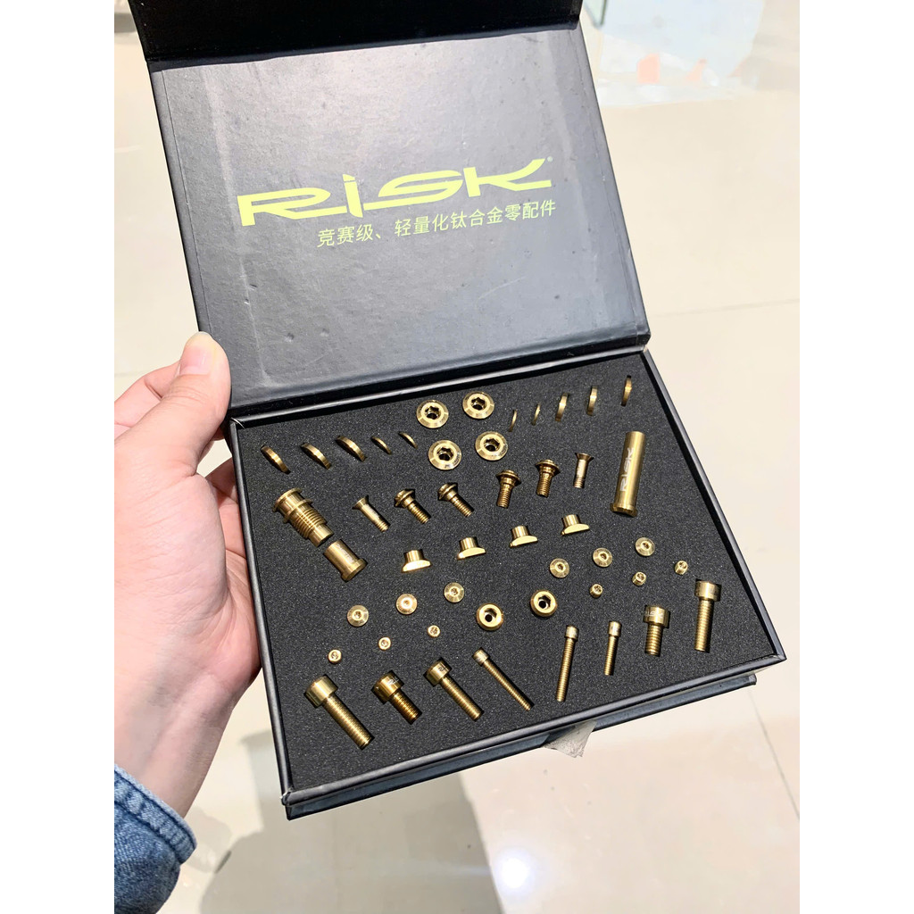 Bộ ốc titan Risk cho xe road RT-105 group R7000/R8000