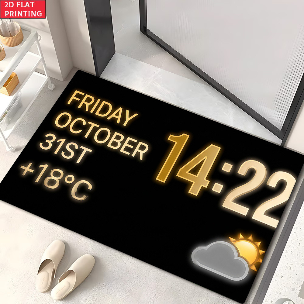 1 Cái, 2D Halloween Theo Chủ Đề Ngày Thời Tiết In Thảm Lót Sàn Thứ Sáu Tháng Mười 31St Phong Cách Th