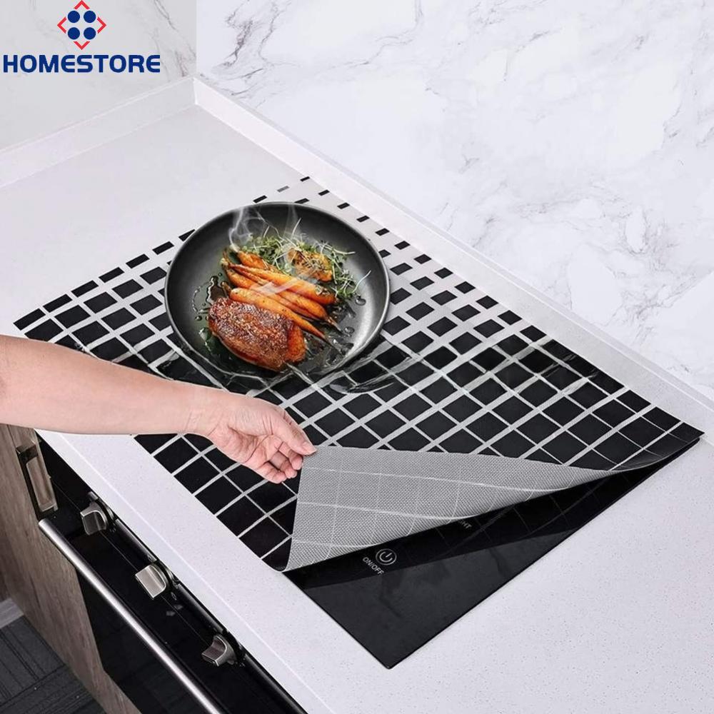 [Homestore]Induction Cooktop Mat Silicone 22x22cm Non Slip Heat Resistant Surface Protector