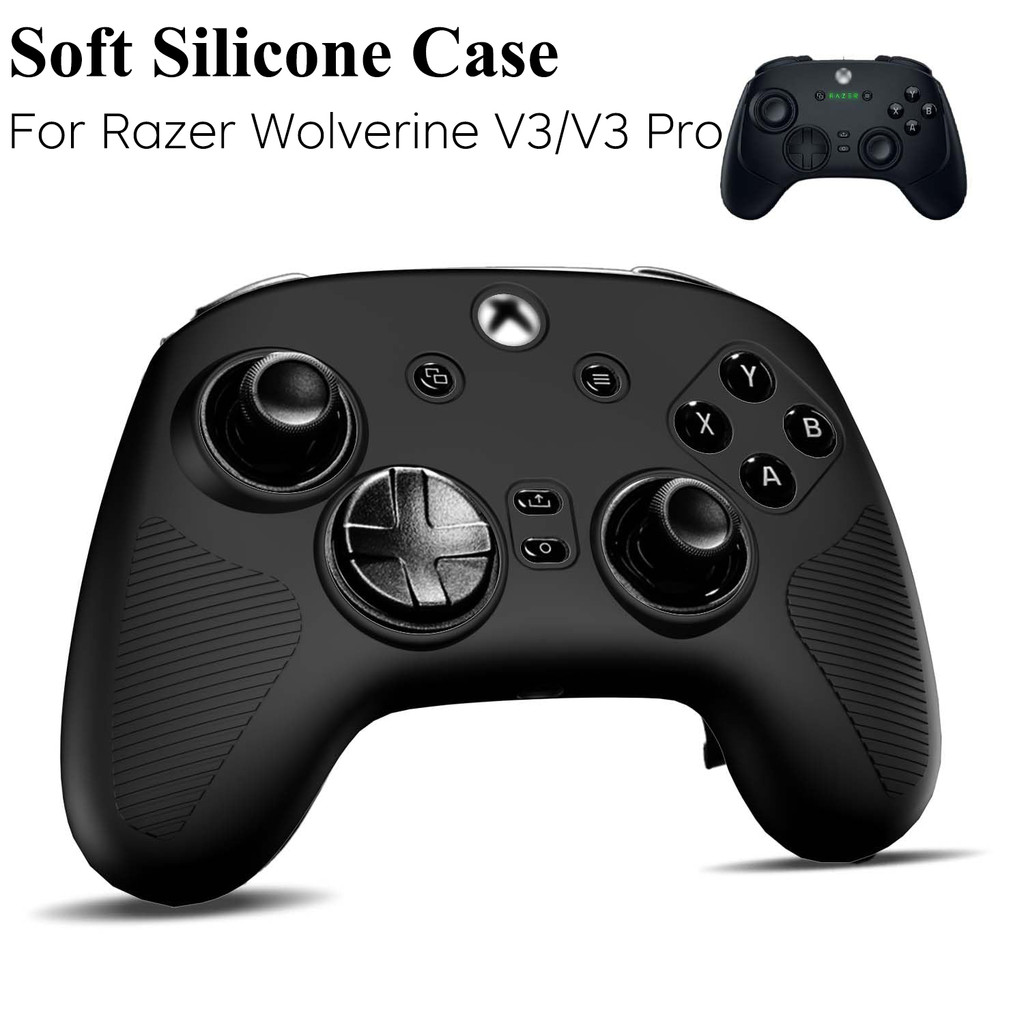Dành cho Vỏ silicon Razer Wolverine V3 / V3 Pro, Da mềm cho Razer Wolverine Pro V3 Phiên bản giải đấ