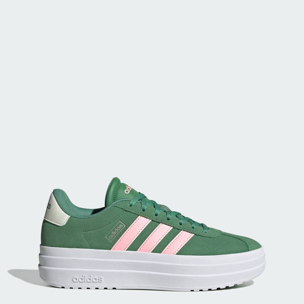 adidas Trượt ván & Phong cách sống Giày VL Court Bold Nữ màu xanh lá IH0365