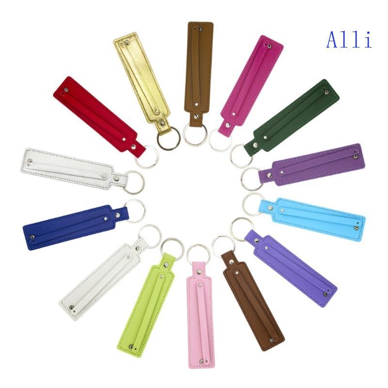 Móc khóa da Alli PU có dây đai nhỏ 8mm Phù hợp cho quà tặng quyến rũ trượt 10mm 8mm
