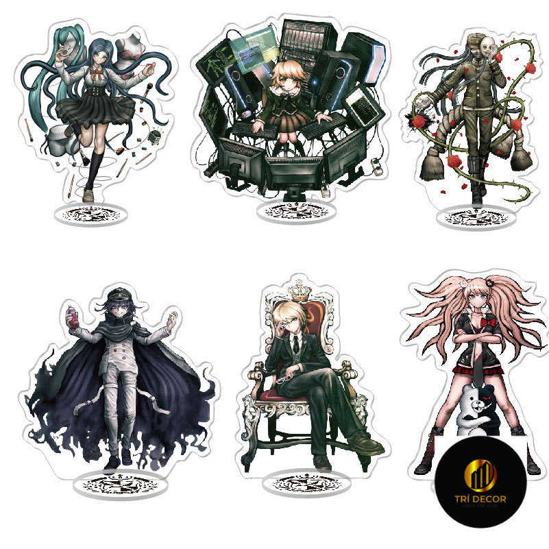 Danganronpa Monokuma Kirigiri Kyoko Naegi Makoto Maien Saya Xiangsei Lestya Fukawa Fuyuko Biển hiệu 